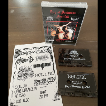 IMPALED NAZARENE / BEHERIT / AMORPHIS / BELIAL Day Of Darkness DOUBLE TAPE BOX [MC]